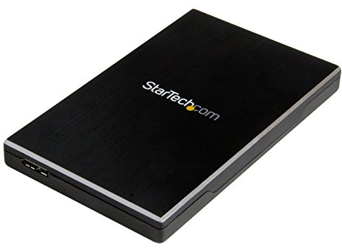 StarTech.com USB 3.1 (10 Gbps) Gen 2 External Hard Drive Enclosure for 2.5” SATA Drives - Portable Hard Drive Enclosure (S251BMU313)