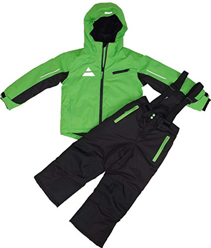 Maylynn Combinaison de ski softshell pour enfant 2 pièces Vert/noir