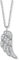 Engelsrufer Flügel Kette mit Anhänger für Damen 925er-Sterlingsilber Weiße Zirkonia Länge 40 cm + 4 cm