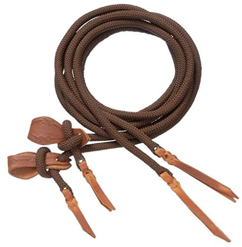 Royal King Slobber Strap Split Reins 8ft Brown