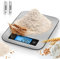 Duronic KS1007 Bilancia da cucina | Bilancia ad alta precisione con display digitale retro illuminato | Portata 1g / 5 kg | Piattaforma in acciaio INOX