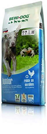BEWI DOG Junior [12,5 kg] Hundefutter | Trockenfutter für junge Hunde ab 4. Monat | ohne Weizen & Soja | 80% tierisches Eiweiß