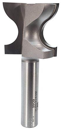 Whiteside Router Bits 6046 Window Sill Edge Bit with 3/8-Inch Radius, 1-7/16-Inch Large Diameter and 1-1/8-Inch Cutting Length