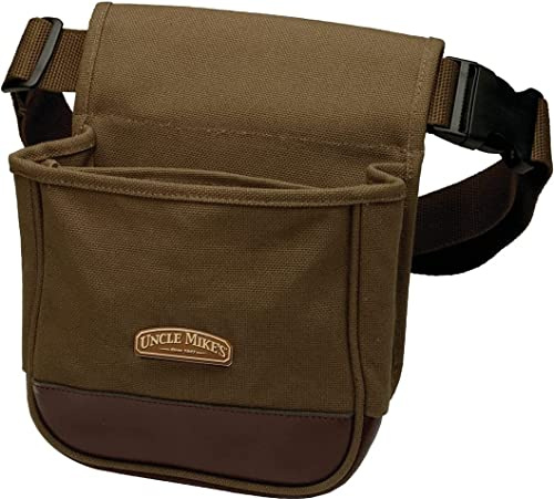 Uncle Mike's Deluxe Canvas Shell Pouch (Brown, One Size)