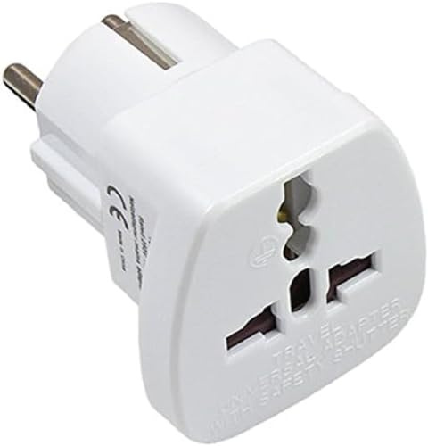 Good Connections Resekontakt – universell reseadapter – uttag till Schuko-kontakt för Storbritannien, Schweiz, Italien, USA, Danmark, 1 st