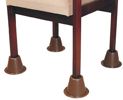 HOMECRAFT Stackable Cone Raisers, 9cm Retail Pack of Cones, Set of 4, Furntiure Raiser for Raising Beds, Couches, and Chairs, Bed Elevators for Increasing the Height of Furniture, Elephant Feet