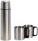 BBTradesales Isolierflasche aus Edelstahl, 1 l, inkl. 2 Tassen