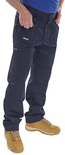 CLICK ACTION WORK TROUSERS NAVY BLUE 38T