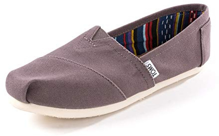 TOMS ALPARGATA CORE, Mocasines Planos Mujer, Gris, 37.5 EU