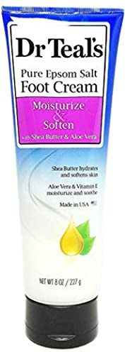 Dr Teals Shea Enriched Foot Cream, 8 Ounce by Dr. Teal's