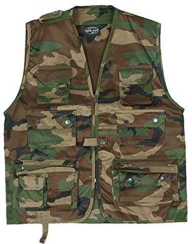 Mil-Tec Unisex Jagd-u Weste, Schwarz, M EU