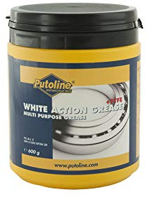 Putoline vit actionfett, transparent universellt fett med PTFE, 600 gram