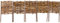 Windhager Beeteinfassung Beetumrandung Steckzaun Weidezaun Palisade Weide, 5-teilig, 100 x 20/35 cm, braun, 06458