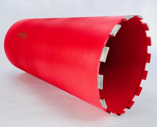 8 Inch Diamond Wet Core Drill Bit 1-1/4” Threaded by BLUEROCK Tools for Concrete Rebar Asphalt Brick Rock Masonry Hole Barrel Coring