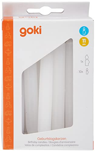 goki 15052 - Dekoration - Geburtstagskerzen-Set für Artikel 60993, 60973, 12 x 1 x 10 cm