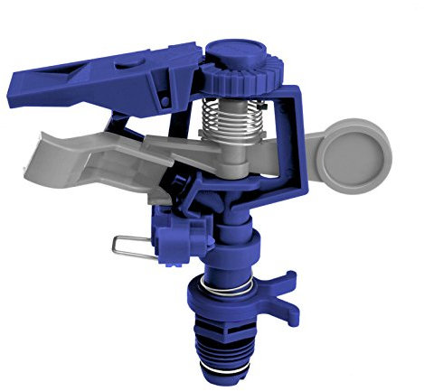 Tatay Aspersor Impulso Top Line, 15l, min, 450 m2, Conector Universal, Protección Solar, Fácil Instalación, Azul