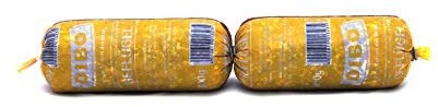 DIBO Tiefkühlwurst Geflügel, 8 x 800g, Tiefkühlfutter, gesunde, natürliche Ernährung für Hunde, Hundefutter, Barf, B.A.R.F.