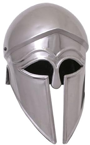 Battle-Merchant Italo Korintherhelm, Stahl, mit Lederinlay - Griechen - Gladiator Helm