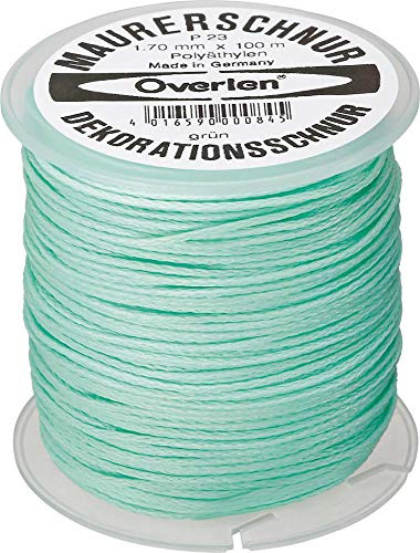 Overmann 002301700201000AA Maurerschnur 1,7 mm x 100 m aus Polyethylen, grün