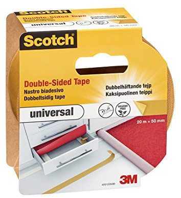 42012050B Scotch Ruban Adhésif Double Face pour Utilisation Générique Transparent