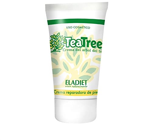 Crema de Árbol de Té - 40 ml - Crema Reparadora - Elaborada con Árbol de Té, Tomillo y Satureja - Ayuda a Mantener Hidratadas y Cuidadas las Pieles Sensibles - Eladiet