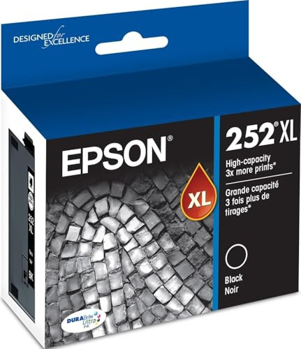 Epson 252XL Genuine High Capacity Black Ink Cartridge T252XL120