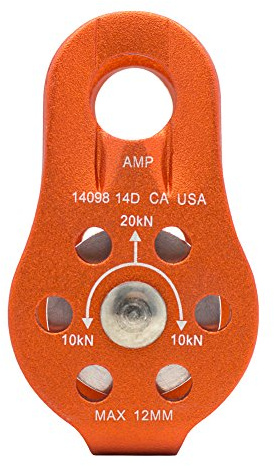 Fusion Climb Nuro Fisso Laterali in Alluminio puleggia Arancione 20KN