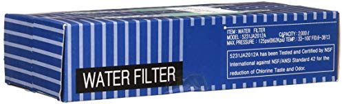 Water Filter 5231JA2012A | 2er Pack - Wasserfilter kompatibel mit LG, Hotpoint Kühlschrank - Ersetzt die Modelle 5231JA2012B, BL9808, BL-9808