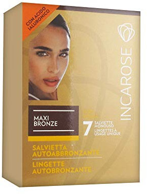 Di-Va Incarose Maxi Bronze Salviette Autoabbronzanti - Pacco da 7 pezzi x 80 g