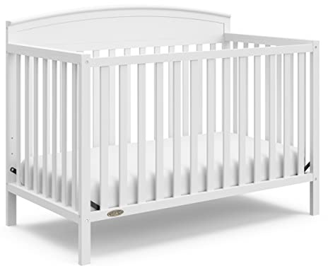 Graco Benton 5-in-1 Convertible Crib – GREENGUARD Gold Certified, Converts from Baby Crib to Toddler Bed, Daybed and Full-Size Bed, Fits Standard Full-Size Crib Mattress (White)