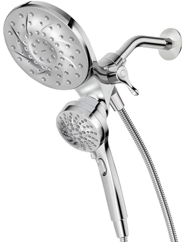 Moen Engage Chrome Magnetix 2-in-1 Combo Rain Showerhead with Detachable Handheld Shower Spray, Featuring Magnetic Docking System, 26009