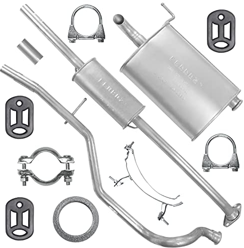 Adamot Auspuffanlage Schalldämpferset Auspuff für Peugeot 206 Kombi 1.1 1.4 1.6