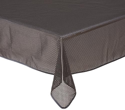 Gartentischdecke Tischdecke Weichschaummaterial Karo einfarbig rutschfest wetterfest 7 Farben und Größen Grau 130x220 cm eckig