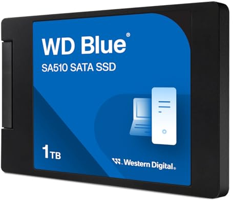 Western Digital WDS100T3B0A-EC SA510 Internal WD Blue SATA SSD 1TB 2.5 Inch (Read Up to 560 MB/s Write Max)