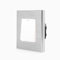 Luxus-Time Wipp einfacher Wechselschalter Lichtschalter Ein/Aus Schalter inkls. Design Aluminium Rahmen 1 Fach Einbau 1-fach Kippschalter für die Unterputzdose in weiß Silber
