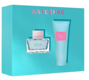 Banderas Perfumes - Blue Seduction Woman Gift Set EDT 50 ml + Body Lotion 75 ml - Long Lasting - Fresh, Casual and Femenine Fragance - Floral Aquatic Notes - Ideal for Day Wear
