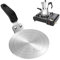 Induction Hob Converter Plate 13cm, Induction Adapter Plate for Moka Pot, Heat Diffuser Plate for Induction/Gas, Induction Plate with Heat Insulation Handle