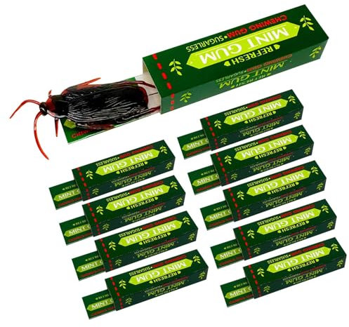 Giocattolo scherzoso per scarafaggio, in gomma da masticare, 10 pezzi