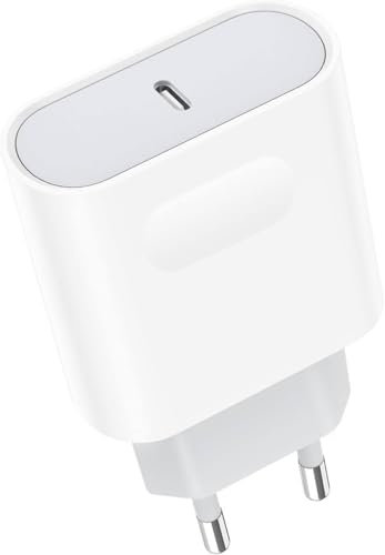 Chargeur Rapide 25W USB C pour iPhone 16/15 Pro Max Plus/14 13/12/11/ SE/X/XS/XR/iPad Air, Samsung Galaxy S25/S24/A53/Note 20,Google Pixel,Prise Secteur Adaptateur Type C Embout Bloc USB-C
