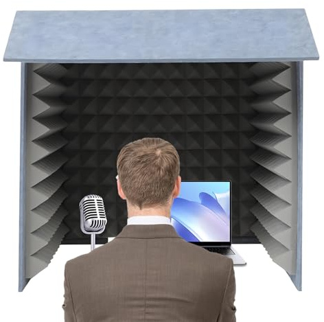 DNEPEI Piccolo Studio di Registrazione Musicale per Home Studio, Schermo Assorbente vocale, Crea Uno Spazio sonoro privato per Te, per la Registrazione Audio dello Studio del Microfono 80 * 80 * 80