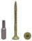Paquete de 400 piezas con acabado anticorrosión verde de 5 x 50 mm, tornillos para madera, cabeza torx, tipo 17, cabeza avellanada, tornillo exterior (400, 5 x 50 mm)