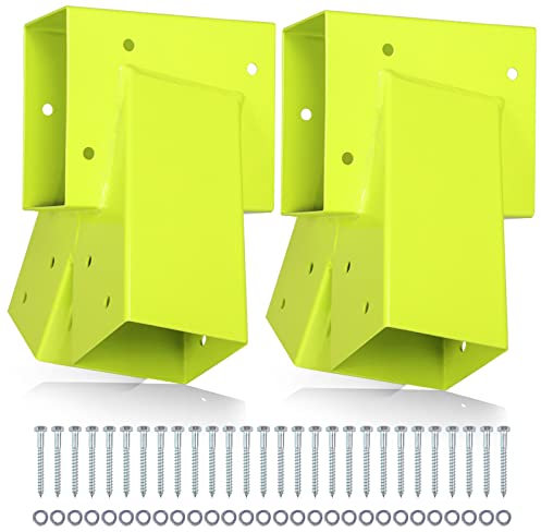 Highpro Juego de soportes para columpios, 2 columpios de madera con marco en A, juego de columpios para exteriores, accesorios para patio trasero con todos los accesorios de montaje