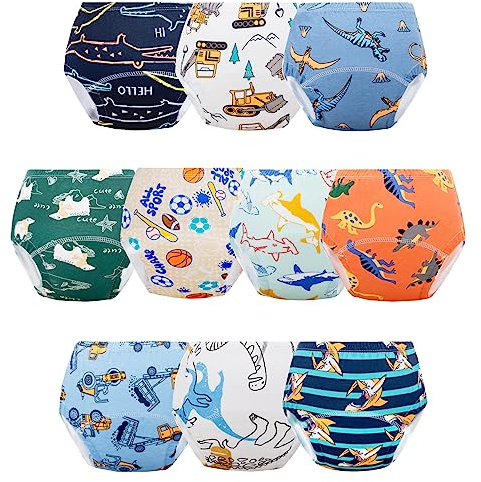 Cogindss Xmrlvn Baby Töpfchen Trainingshose für Jungen und Mädchen 2-3 Jahre,Grün,10 Stück,S