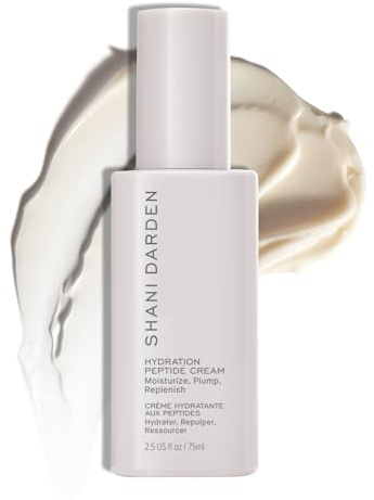 Shani Darden Hydration Peptide Cream, Oil-Free Face Moisturizer with Peptides, Squalane, Niacinamide & Ceramides for Normal to Dry Skin, Up to 72 Hours of Hydration Without Clogging Pores, 2.5 fl oz