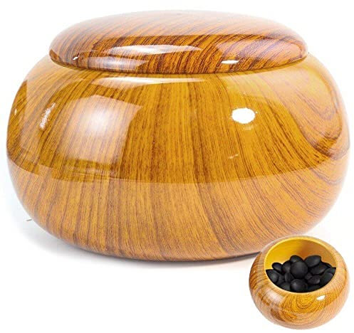 Danlai Holz Go Dosen Leeres Harz Weiqi Aufbewahrungsbox Deckkomponenten Gläserhalter Leere Schachbox Go Game Geschenke