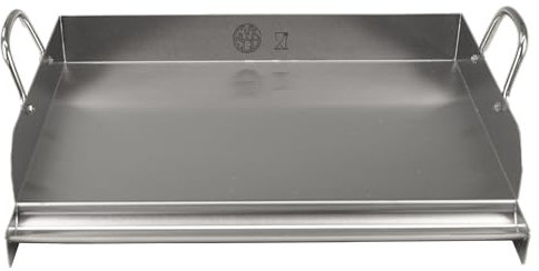 GVK ECO Plancha de acero inoxidable, 41 cm, accesorio para barbacoa