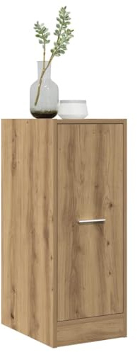 Frdhee Armario para productos de limpieza, armario farmacéutico, roble Artisan, 30 x 41 x 77,5 cm, material de madera para casa, almacén, garaje, oficina