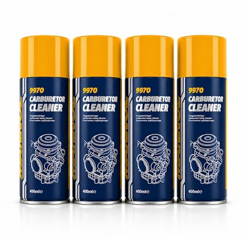 Mannol Carburetor Cleaner - Vergaser Reiniger 4x400 ML - Drosselklappenreiniger - MN9970