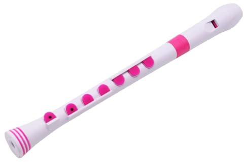 Blockflöjt För Nybörjare Plastblockflöjt C Dur Bärbart Nybörjarinstrument | Blockflöjt(White pink)