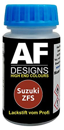 Alex Flittner Designs Lackstift für Suzuki ZFS Sunlight Copper Metallic schnelltrocknend Tupflack Auto